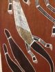 Thompson Ngainmira Aboriginal Art Bark Painting Hunting Mimis Oenpelli 27x10 Pacific Islands & Oceania photo 7