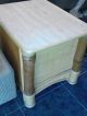 Cane Gorgeous Nightstand Rattan,  Wicker Bamboo 2 Drawers Table Entry Hawaiian Post-1950 photo 5