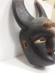 Antique African Igbo Wood Carved Mask With Horns Masks photo 4