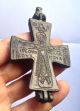 Ancient Byzantine Reliquary Cross Pendant (with Latin Inscriptions) Near Eastern photo 2