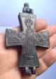Ancient Byzantine Reliquary Cross Pendant (with Latin Inscriptions) Near Eastern photo 3