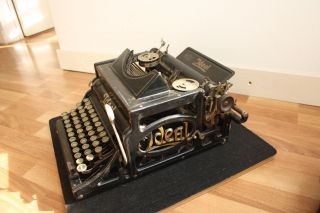 Antique Typewriter Ideal A2 Early Serial 1152 Schreibmaschine 1902 photo