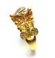 Rose Cut Diamond & Natural Pearl Gold Plated Antique Look Jewelry Ring Size 7.  75 Islamic photo 1