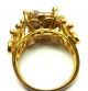 Rose Cut Diamond & Natural Pearl Gold Plated Antique Look Jewelry Ring Size 7.  75 Islamic photo 3
