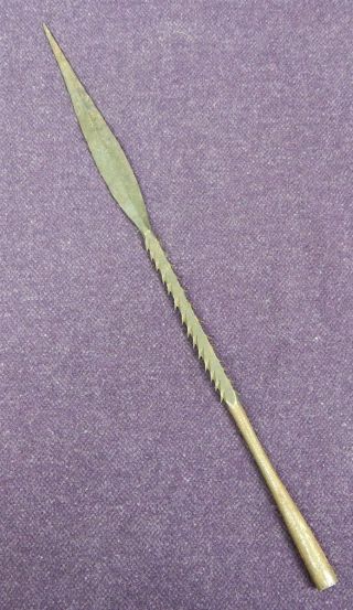 African Or South American Antique Forged Spear Tip 4 photo