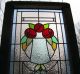 Large Classic Stained Glass Window Leaded Panels Set - Mackintosh Red Roses 1940-Now photo 7