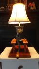 , Handmade,  Antique Meat Grinder Lamp.  Great For Lodge Or Cabin,  Cool Meat Grinders photo 5
