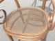 Vintage Mid Century Modern Bentwood Caned Seat & Back Arm Chair Post-1950 photo 7