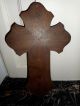 Antique German Crucifix In Golden Regule (sort Of Bronze) And Very Well Worked Metalware photo 2