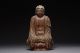 Ancient Chinese Yuan / Ming Dynasty Gilt Pottery Buddha Shrine Figure - 1275 Ad Far Eastern photo 1