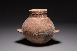 Ancient Near East Bronze Age Terracotta Pot - 3150 Bc photo