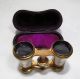 Antique Victorian M Bertier Paris Brass Mother Of Pearl Opera Glasses Monoculars Optical photo 1
