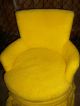 Rare Canary Yellow Mid Century Modern Retro Hippie Fuzzy Vintage Chair Post-1950 photo 1