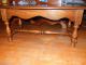 Antique Oval Top Oak American Coffee Table Unknown photo 2