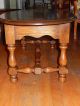 Antique Oval Top Oak American Coffee Table Unknown photo 3