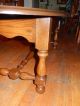 Antique Oval Top Oak American Coffee Table Unknown photo 4