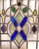 Vintage Leaded Glass 17 Colored 46 White Panels,  1900 ' S Add - On Frame Jwlg3 1900-1940 photo 1