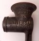 Antique Landers Frary & Clark Universal No 3 Meat Grinder Patent Dated 1897 - 1900 Meat Grinders photo 2