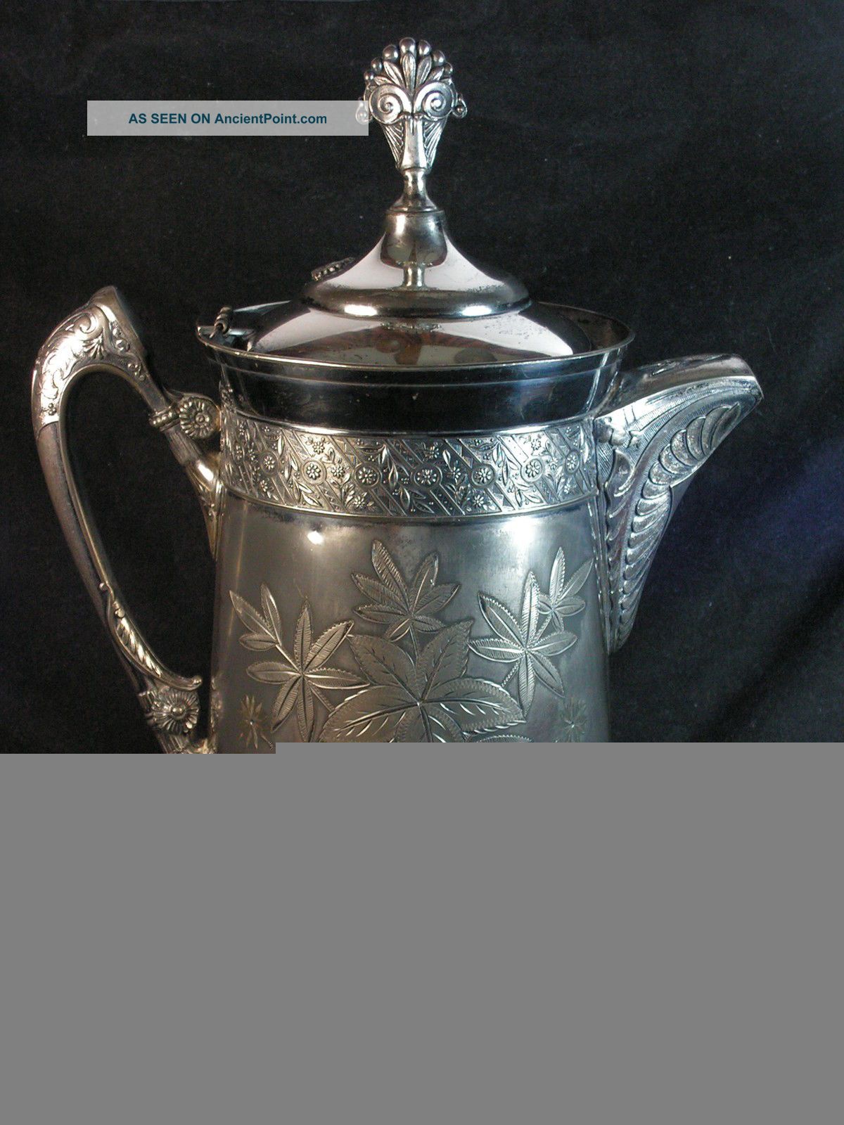 Southington Cutlery Silver Triple Plated Ice Water Pitcher 300 Circa 1890 Tea/Coffee Pots & Sets photo