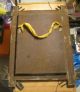 Antique Tin Nicho With A Color Print Saint Cecilia Nicho Has Hand Painted Sides Latin American photo 6
