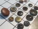 Antique Set 15 Button Celluloid Bakelite Plastic Leather Metal As Shown Sew Thru Buttons photo 1