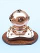 Copper Antique Inspired Divers Marine Diving Ship Helmet Desk Clock 12 