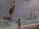 1839 Old Master Oil On Board Painting Ships Maritime Nautical Signed English Sh Other photo 1