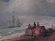 1839 Old Master Oil On Board Painting Ships Maritime Nautical Signed English Sh Other photo 2