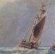1839 Old Master Oil On Board Painting Ships Maritime Nautical Signed English Sh Other photo 8