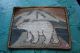Vtg Grenfell Mission Hooked Mat Early Polar Bear Table Mat With Label Folk Art photo 3
