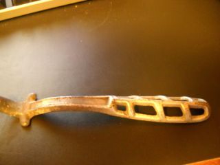 Vintage Metal Wrought Iron Kitchen Stove Woodstove Lid Lifter Handle Part photo