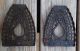 Rare Pair Primitive Sad Iron Rest Trivets Salvage Urn Design Steampunk Hanging Trivets photo 2