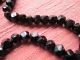 52 Antique,  Victorian Beads From French Glass Jet Buttons photo 1