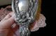 Empire Art Silver Beveled Vanity Mirror & Brush 10 