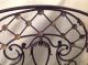 Pre 1980 Decorative Wrought Iron Footed Fireplace Cover; Great Perfect Metalware photo 5