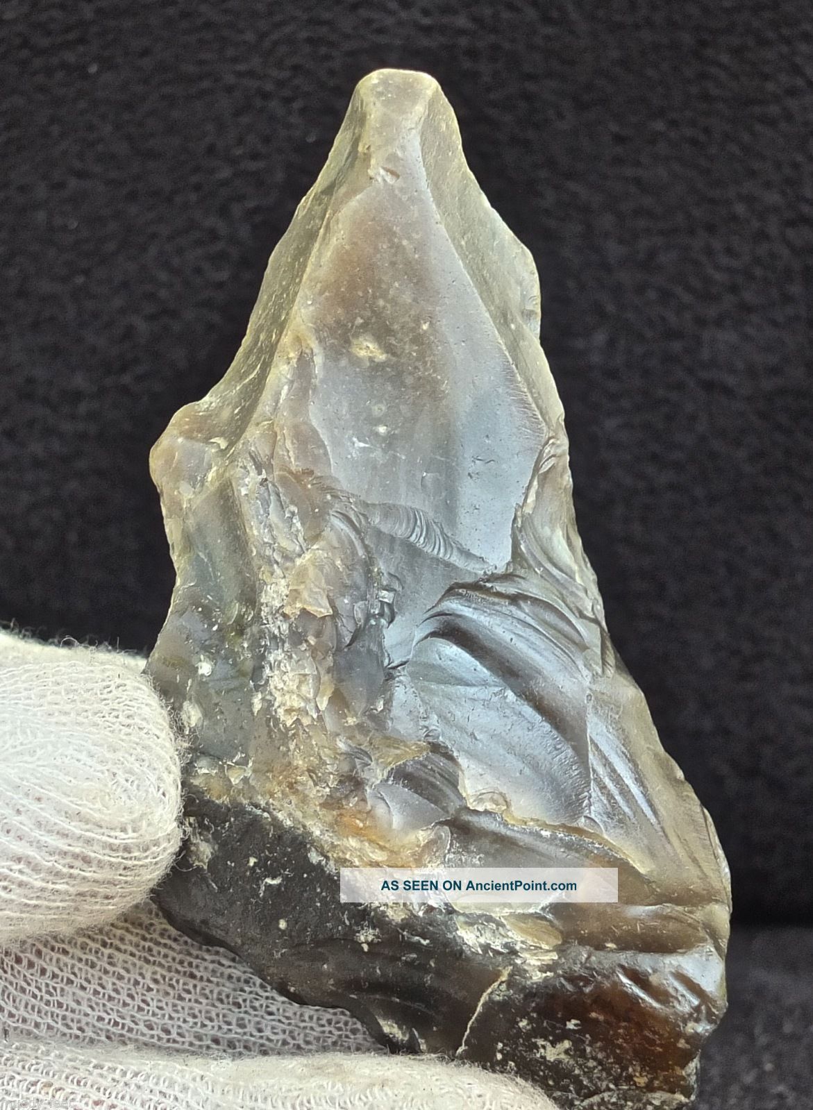 Lower Acheulian,  Bifacial Borer/drilling Tool,  From Kent,  A450 Neolithic & Paleolithic photo
