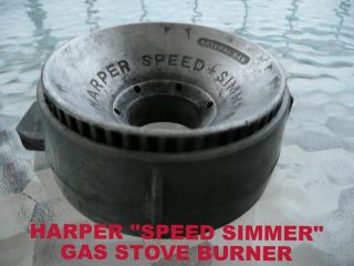 Vintage Harper Speed+simmer Gas Stove Burner Wedgewood 526l Occidental photo