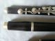 Antique Ebony Flute With Silver Fittings Musical Instruments (Pre-1930) photo 4