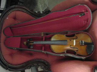 German Made Copy Of A Stradivarius Violin Made By Herrmann Dolling Jr C 1900 photo