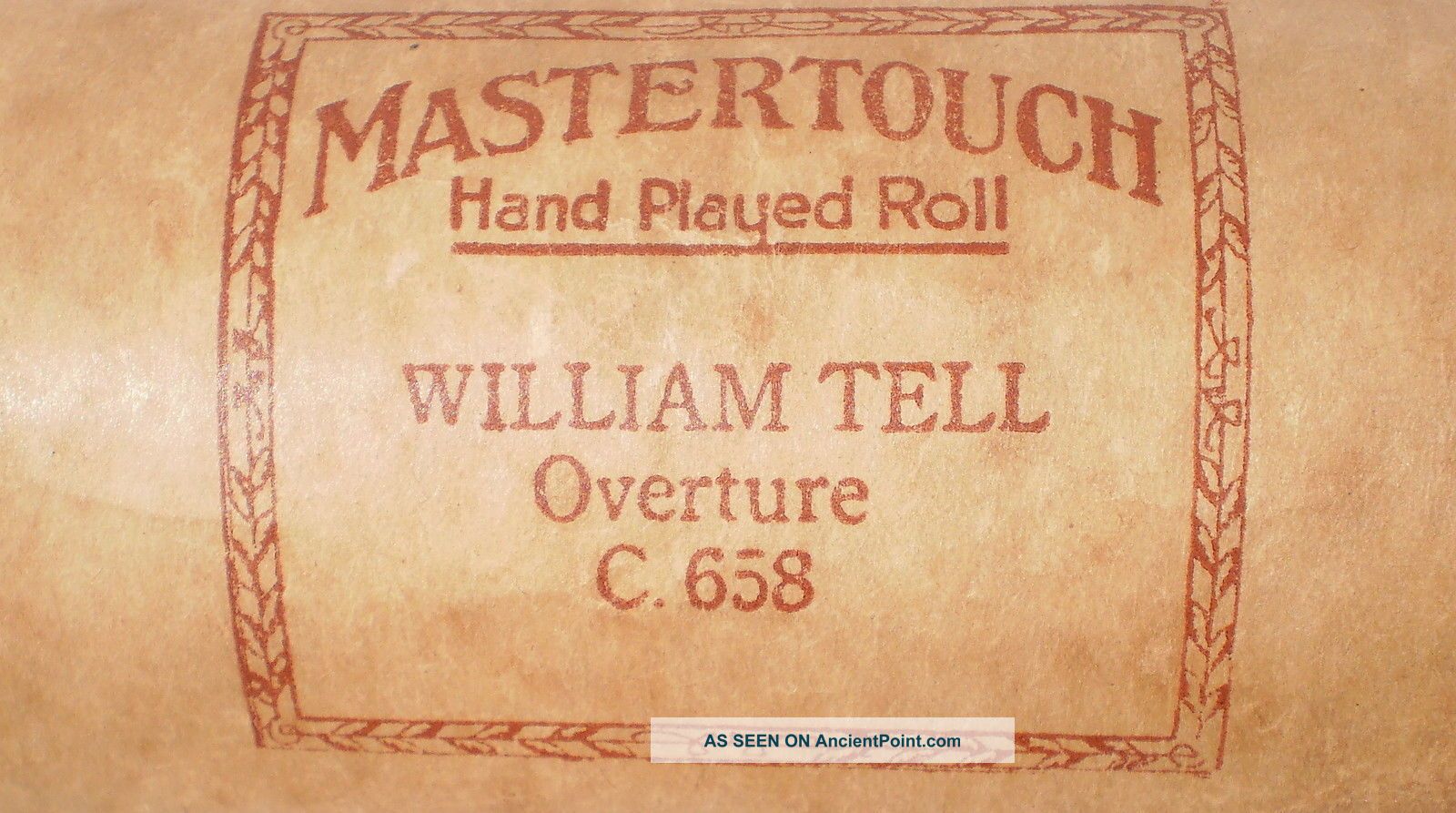1920 ' S Mastertouch (lettie Keyes) Piano Roll - William Tell Overture C 658 Musical Instruments (Pre-1930) photo