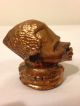 Cast Iron African Head Paper Weight,  Copper Color Other photo 6