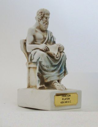 Platon (aka Plato) - Statuette Of Ancient Greek Philosopher - 14cm photo