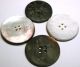 4 Antique Carved Shell Buttons Iridescent W/ Various Designs Buttons photo 1