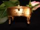 French Gilded Ornate Ormolu Oval Jewelry Box. Boxes photo 2