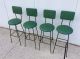 1950 ' S Modern Iron Bar Stools Set Of 4 Mid-Century Modernism photo 2