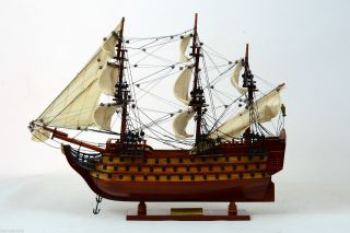 Queen Anne ' S Revenge - Handmade Wooden Model Ship New photo