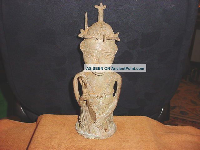 Benin Nigeria Bronze Cast Statue Sculptures & Statues photo
