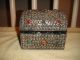 Suberb Middle Eastern Or India Silver Metal Trinket Box W/jewels - Seashells - Lqqk Middle East photo 2