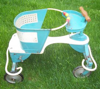 Taylor Tot Convertible Baby Infant Nursery Stroller Buggy Walker Cart Wood Metal photo