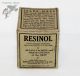 Resinol Milk Glass Medicine Bottle Jar 1933 W/box,  Instructions,  Germicidal Soap Bottles & Jars photo 1